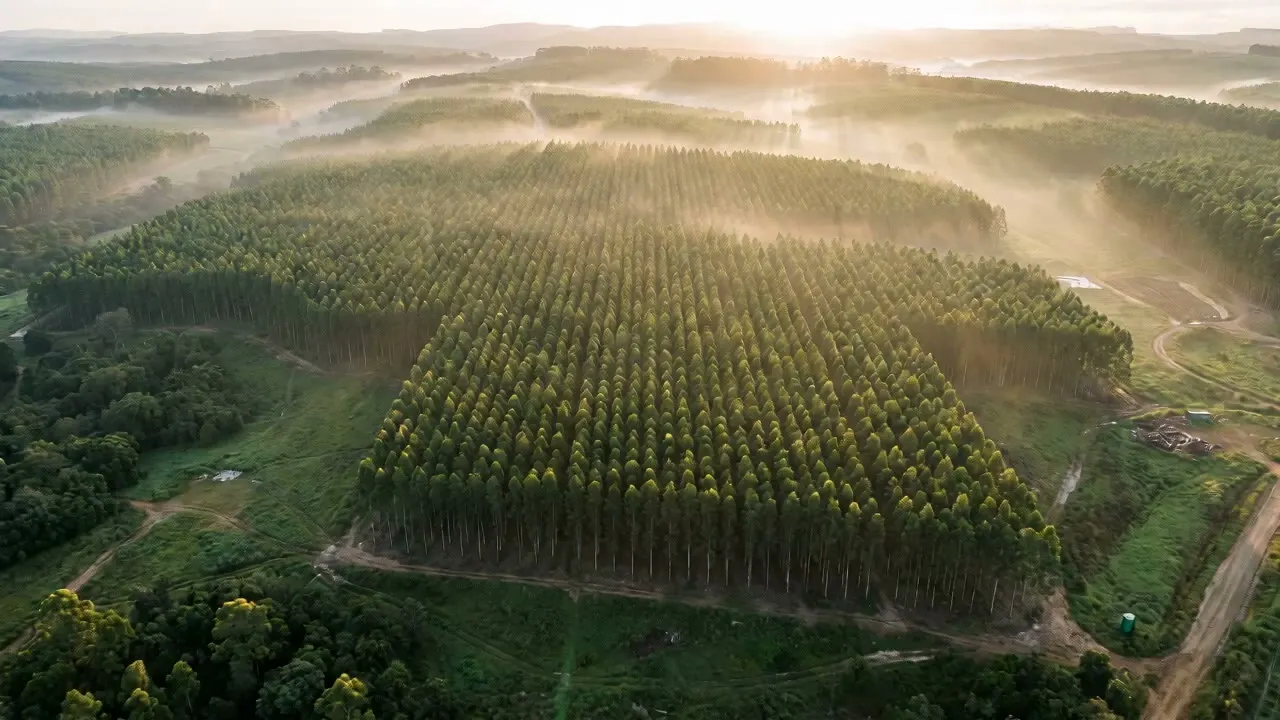 Managed eucalyptus resource in Limpopo, South Africa